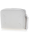 Zipper Round Stitch Card Wallet White - MAISON MARGIELA - BALAAN 3