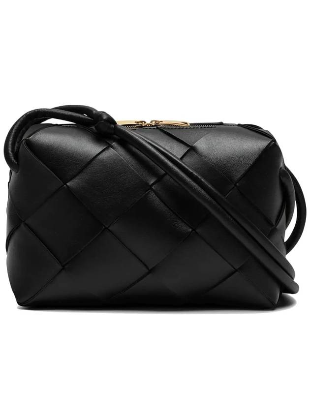 Cassette Intrecciato Small Cross Bag Black - BOTTEGA VENETA - BALAAN 2