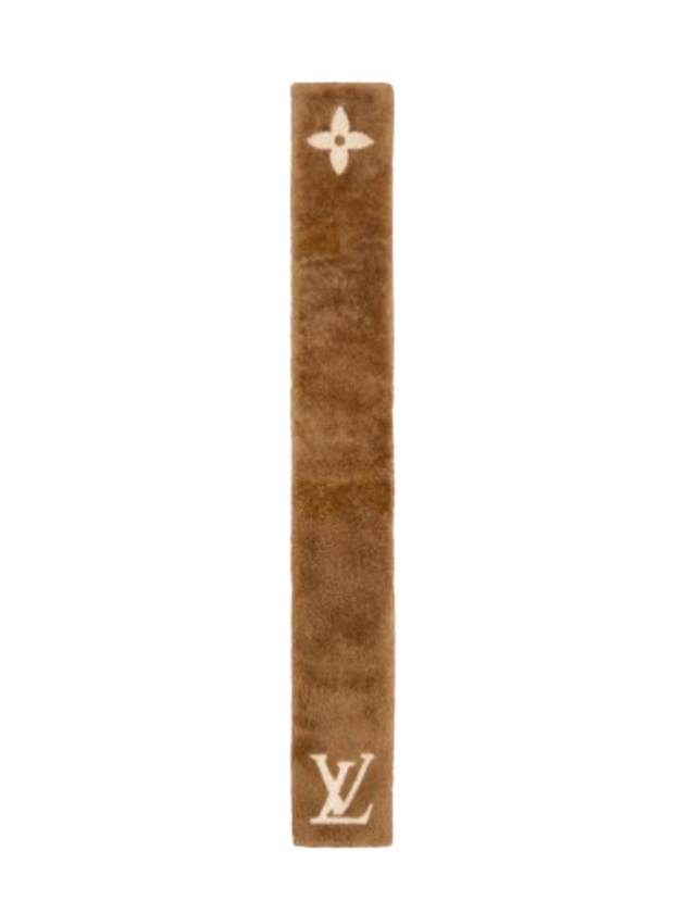 Monogram Shearling Fur Scarf Muffler Shawl Camel M92893 - LOUIS VUITTON - BALAAN 5