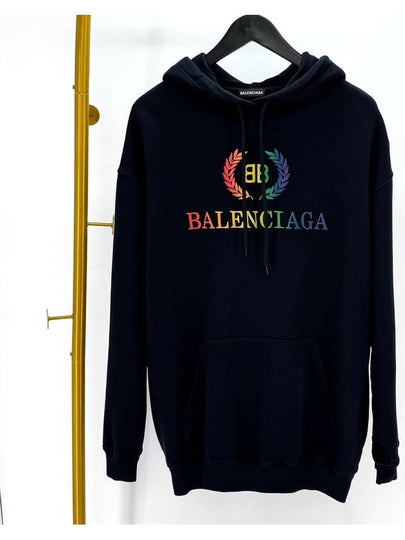 Laurel rainbow overfit hoodie black - BALENCIAGA - BALAAN 2