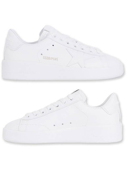 Women's White Tab Purestar Low Top Sneakers White - GOLDEN GOOSE - BALAAN 2