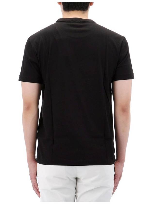 EA7 Gold Label Crew Neck Short Sleeve T-Shirt Black - EMPORIO ARMANI - BALAAN 5