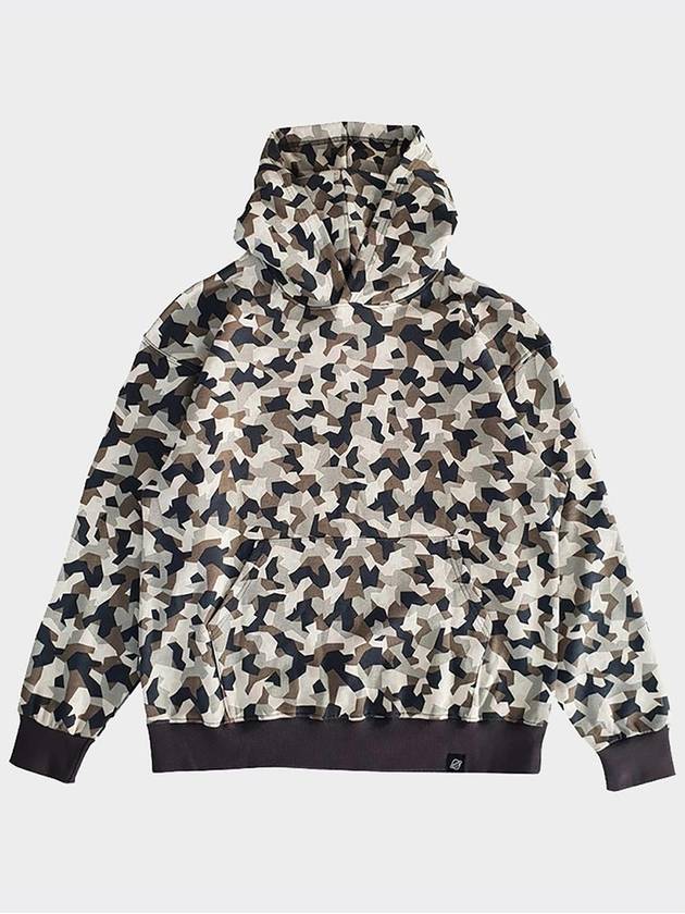 star camo Hoodie sweatshirt Beige Overfit - AOX - BALAAN 6