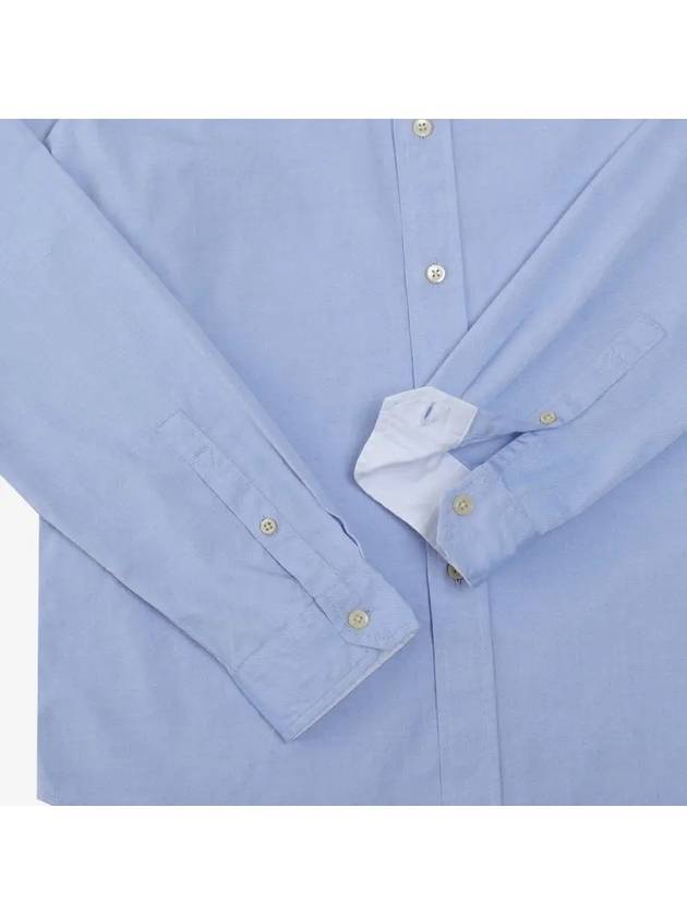 Men's Logo Patch Long Sleeve Shirt Light Blue - PAUL SMITH - BALAAN.