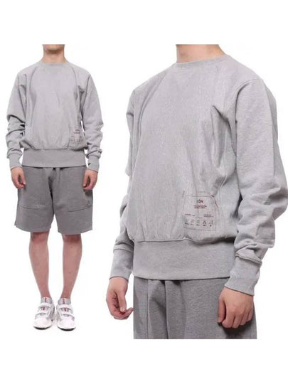 Tab Printing Cotton Sweatshirt Grey - MAISON MARGIELA - BALAAN 2