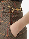 Houndstooth Tailored Check Straight Pants Brown - BURBERRY - BALAAN 3