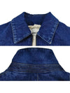 Men's Small Logo Denim Jacket Used Blue - AMI - BALAAN 4