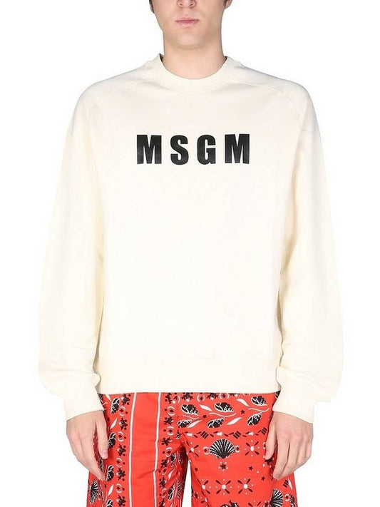 Bold Logo Sweatshirt Ivory - MSGM - BALAAN 1