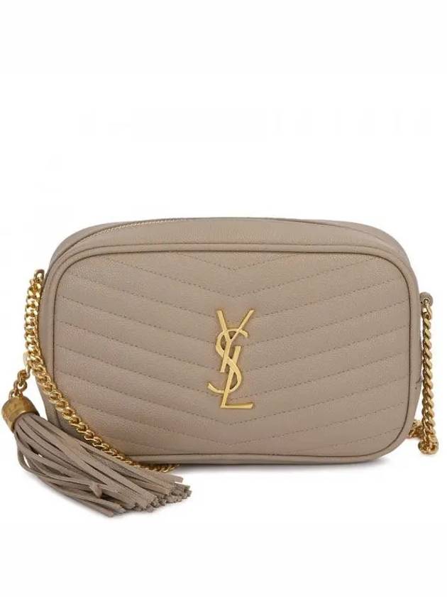 Monogram Lou Mini Camera Cross Bag Beige - SAINT LAURENT - BALAAN 2