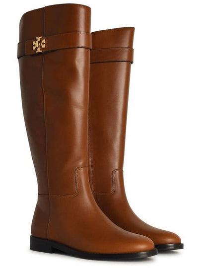 Tory Burch 'Lock Ridin' Brown Leather Boots - TORY BURCH - BALAAN 2