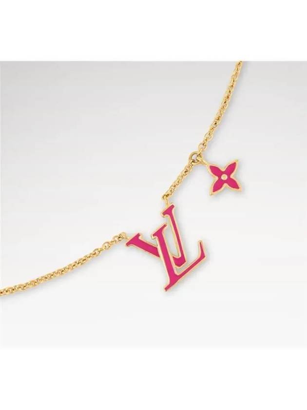 LV Iconic Enamel Necklace Gold - LOUIS VUITTON - BALAAN 3