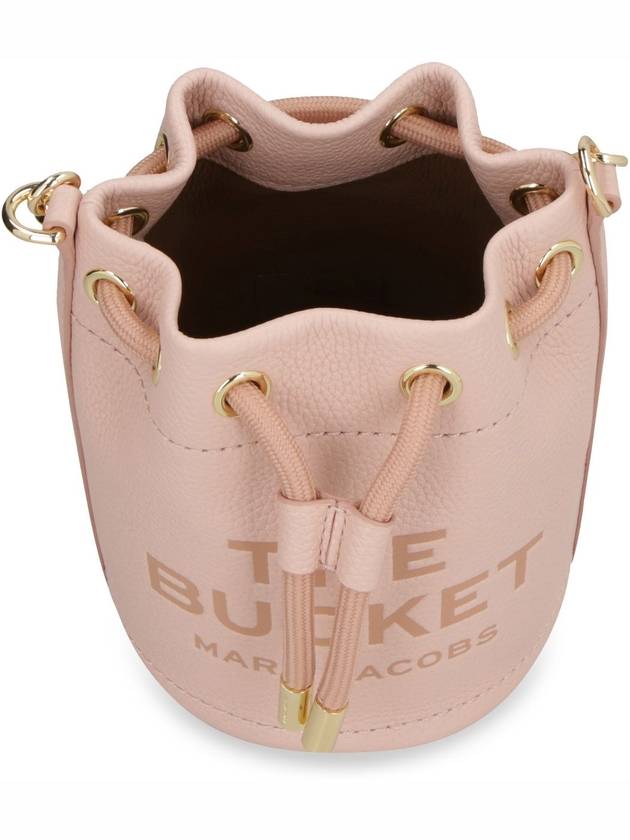 Women's Micro Leather Mini Bucket Bag Rose - MARC JACOBS - BALAAN 6