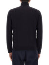 Zip Neck Merino Wool Knit Top Navy - PAUL SMITH - BALAAN 2