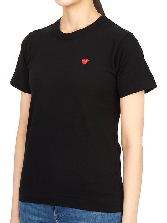 Comme des Gar ons Mini Red Waffen Women s Short Sleeve T Shirt AZ T303 051 1 - COMME DES GARCONS PLAY - BALAAN 2