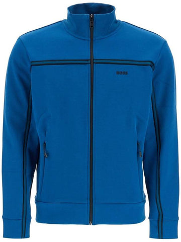 "high-necked sweatshirt in compact jersey - HUGO BOSS - BALAAN 1