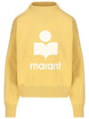 MOBY Velvet Logo Sweatshirt Sunlight SW0003FA A1M07E SUEC - ISABEL MARANT - BALAAN 1