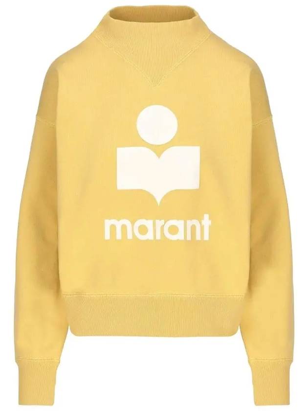 MOBY Velvet Logo Sweatshirt Sunlight SW0003FA A1M07E SUEC - ISABEL MARANT - BALAAN 1