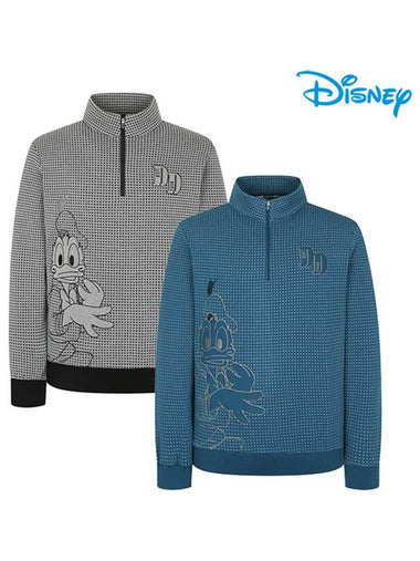 Men s high neck half zip up wool blend knit t shirt DL3MTS007 - DISNEY GOLF - BALAAN 1