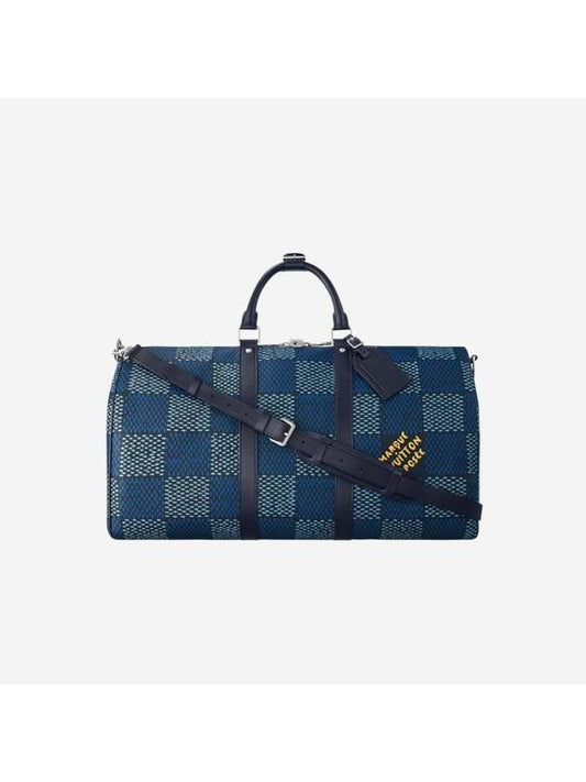 Keepall Bandoulière 50 Blue - LOUIS VUITTON - BALAAN 1