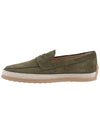 Suede Penny Loafer Khaki - TOD'S - 4