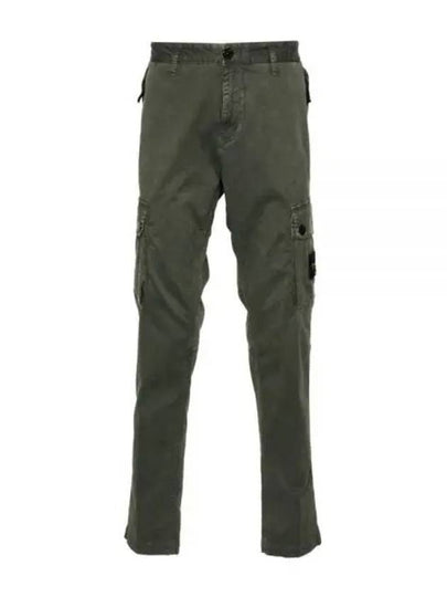 Compass Badge Cargo Straight Pants Green - STONE ISLAND - BALAAN 2