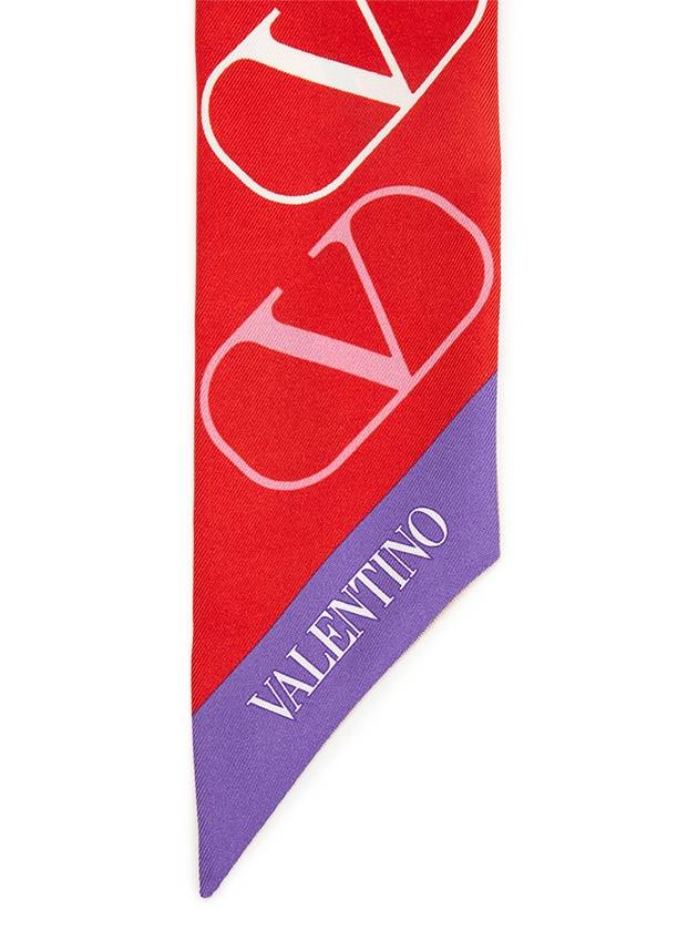 V Logo Signature Women s Scarf E6017KBS UWT - VALENTINO - BALAAN 4