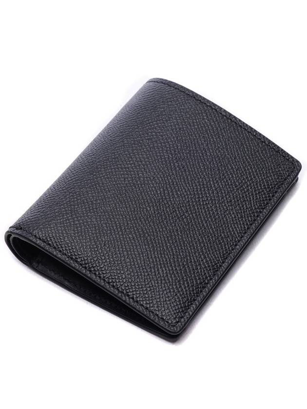 Stitch Logo Compact Bifold Half Wallet Black - MAISON MARGIELA - BALAAN 6