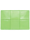 Maxi Intrecciato Leather Card Wallet Light Green - BOTTEGA VENETA - BALAAN 2