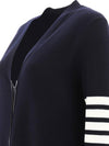 Milano Fine Merino Cardigan Navy - THOM BROWNE - BALAAN 4