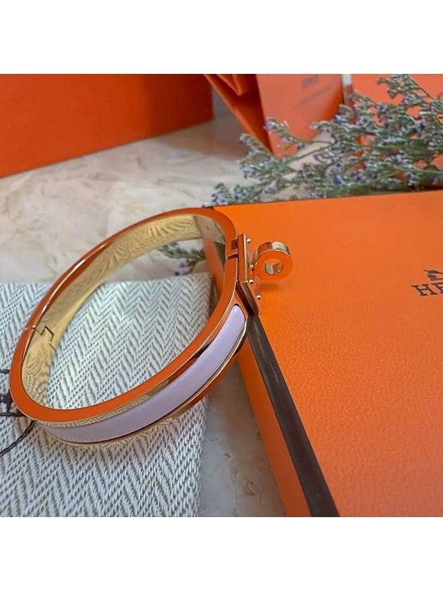 Mini Clic Kelly Bracelet Rose Gold - HERMES - BALAAN 7