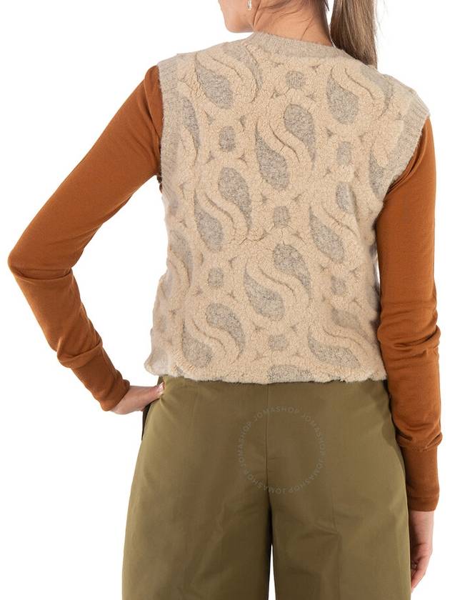 Stella McCartney Ladies Beige Monogram Vest Size XX Small - STELLA MCCARTNEY - BALAAN 3