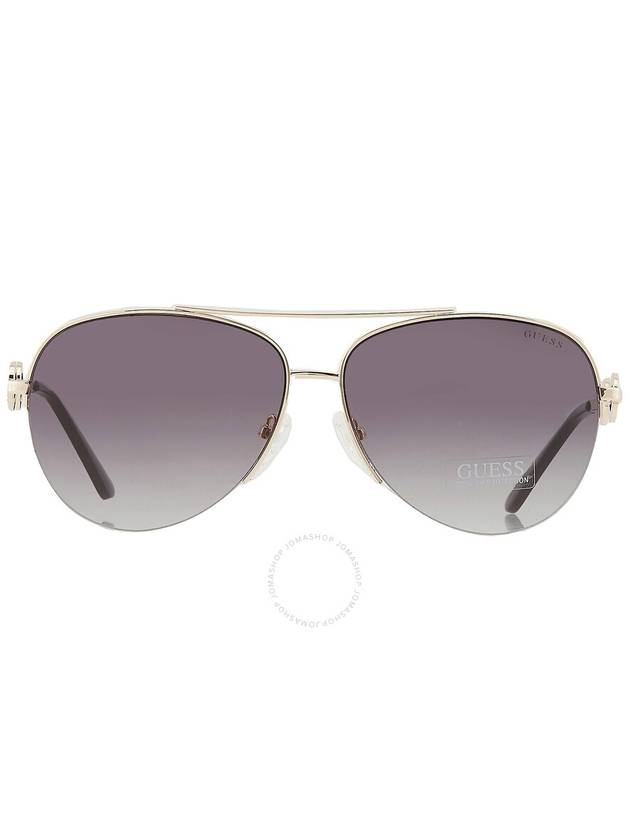 Guess Factory Smoke Gradient Pilot Ladies Sunglasses GF6171 32B 60 - GUESS - BALAAN 1