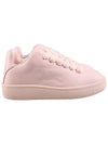 Box Leather Low-Top Sneakers Pink - BURBERRY - BALAAN 3