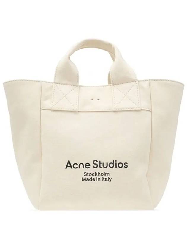 Logo Printing Large Canvas Tote Bag Beige - ACNE STUDIOS - BALAAN 2