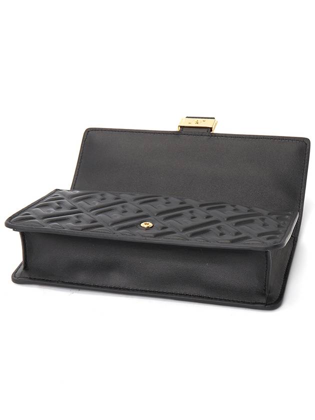 FF Baguette Nappa Leather Long Wallet Black - FENDI - BALAAN 5