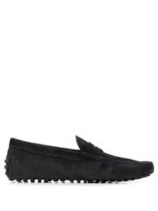 Men's Suede Gommino Driving Shoes Black - TOD'S - BALAAN 2