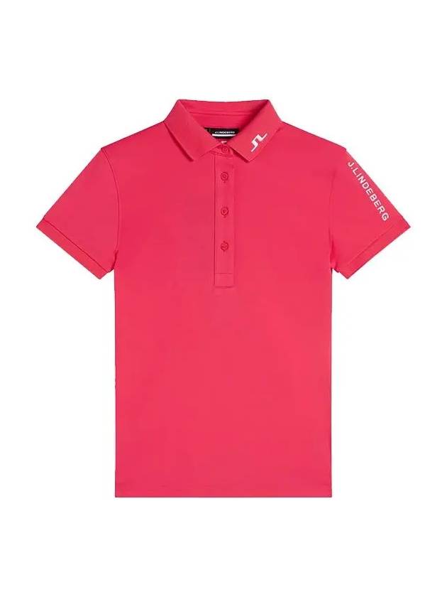 Tour Tech Short Sleeve PK Shirt Azalea - J.LINDEBERG - BALAAN 2