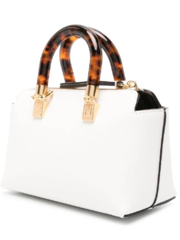 By The Way Small Leather Tote Bag White - FENDI - BALAAN 4