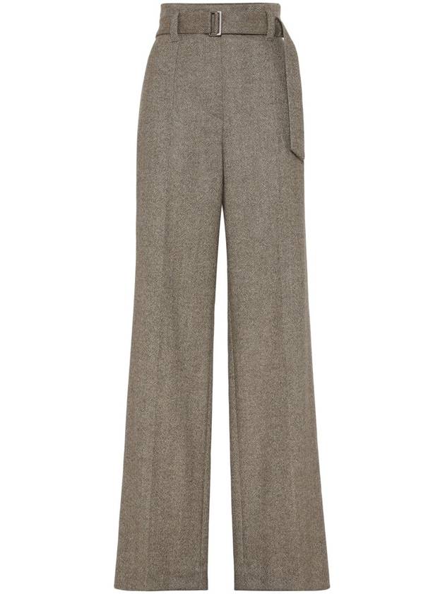 Brunello Cucinelli Trousers Brown - BRUNELLO CUCINELLI - BALAAN 1