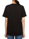 Logo Print Crew Neck Cotton Short Sleeve T-Shirt Black - BURBERRY - BALAAN 4