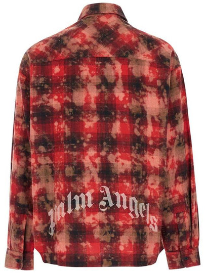 Multicolor Vintage Check Motiv Shirt In Cotton Blend Man - PALM ANGELS - BALAAN 2