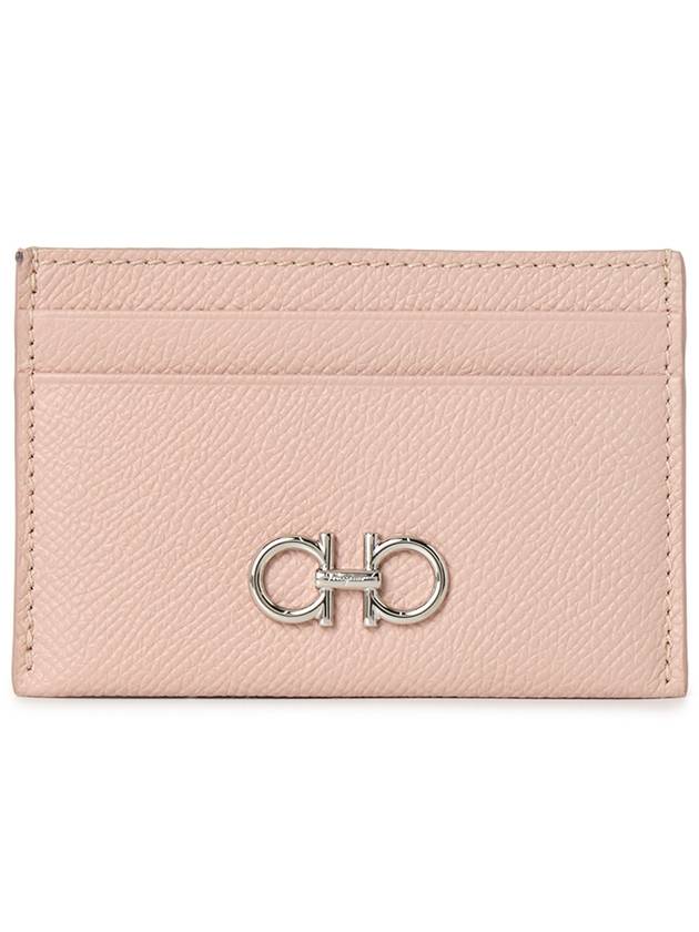 Gancini Card Wallet Pink - SALVATORE FERRAGAMO - BALAAN 2