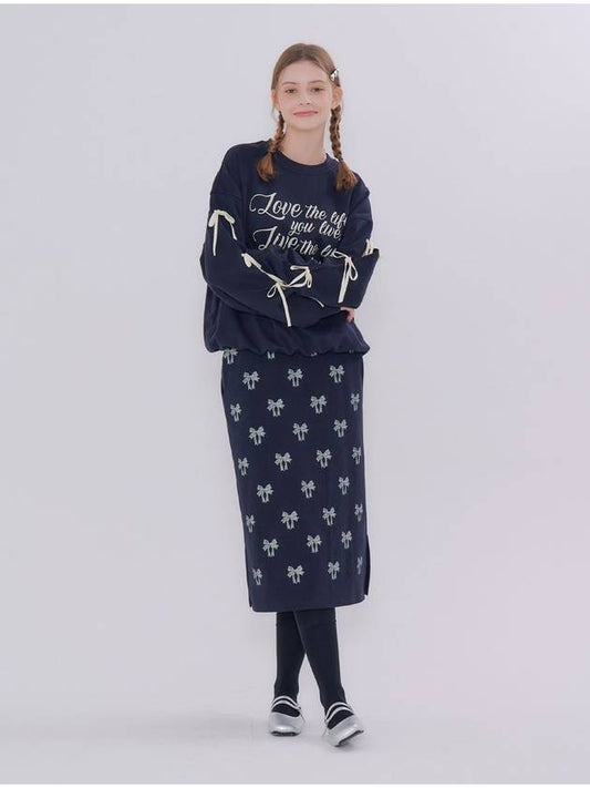 MET ribbon printing skirt naiv - METAPHER - BALAAN 1