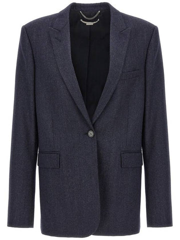 Stella McCartney Single-Breasted Wool Blazer - STELLA MCCARTNEY - BALAAN 1