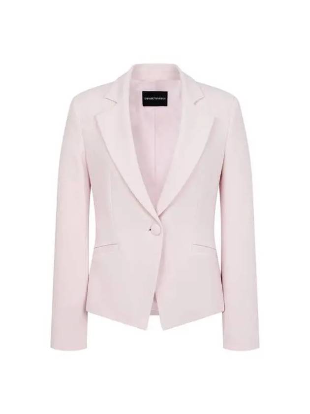 Women s Easy No Cheat Single Jacket Light Pink - EMPORIO ARMANI - BALAAN 1