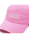 Logo Cotton Ball Cap Pink - GANNI - BALAAN 5