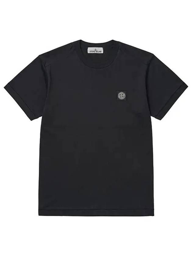 24113 A0029 Mini Waffen Logo Patch Men s Short Sleeve T Shirt - STONE ISLAND - BALAAN 2