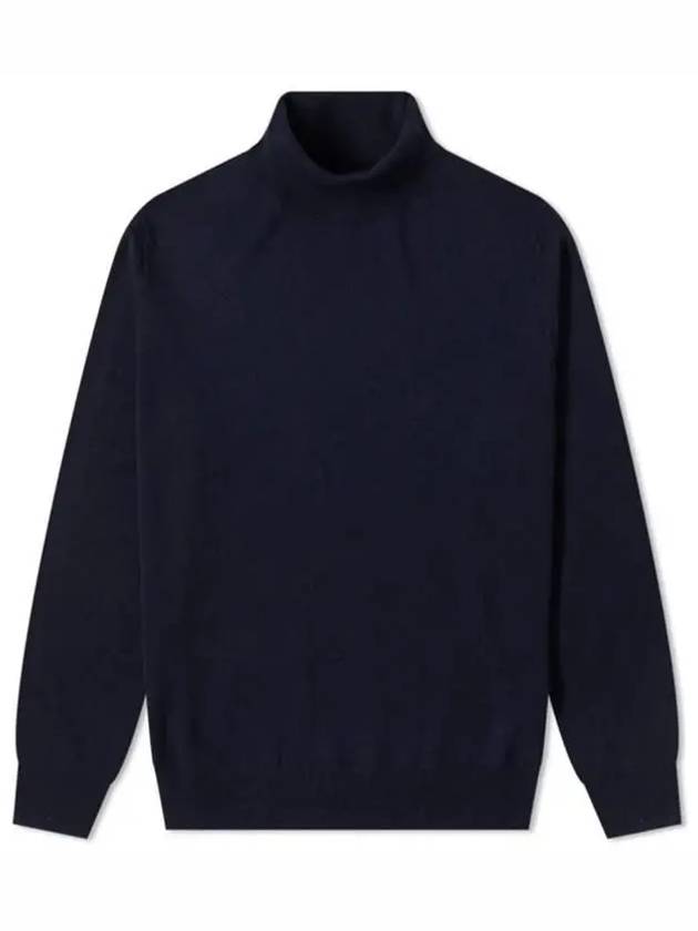 Men's Long Sleeve Wool Turtleneck Navy - A.P.C. - BALAAN 2