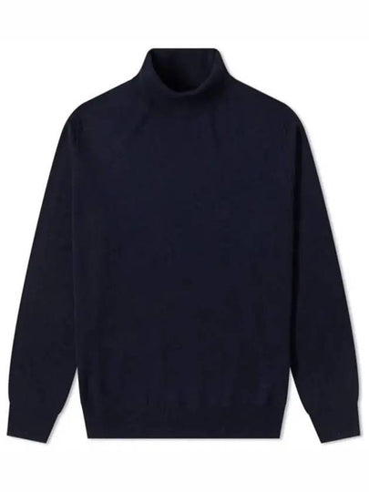 Men's Long Sleeve Wool Turtleneck Navy - A.P.C. - BALAAN 2