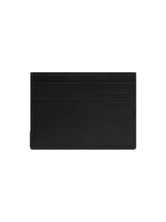 Triomphe Shiny Calfskin Card Wallet Black - CELINE - BALAAN 4